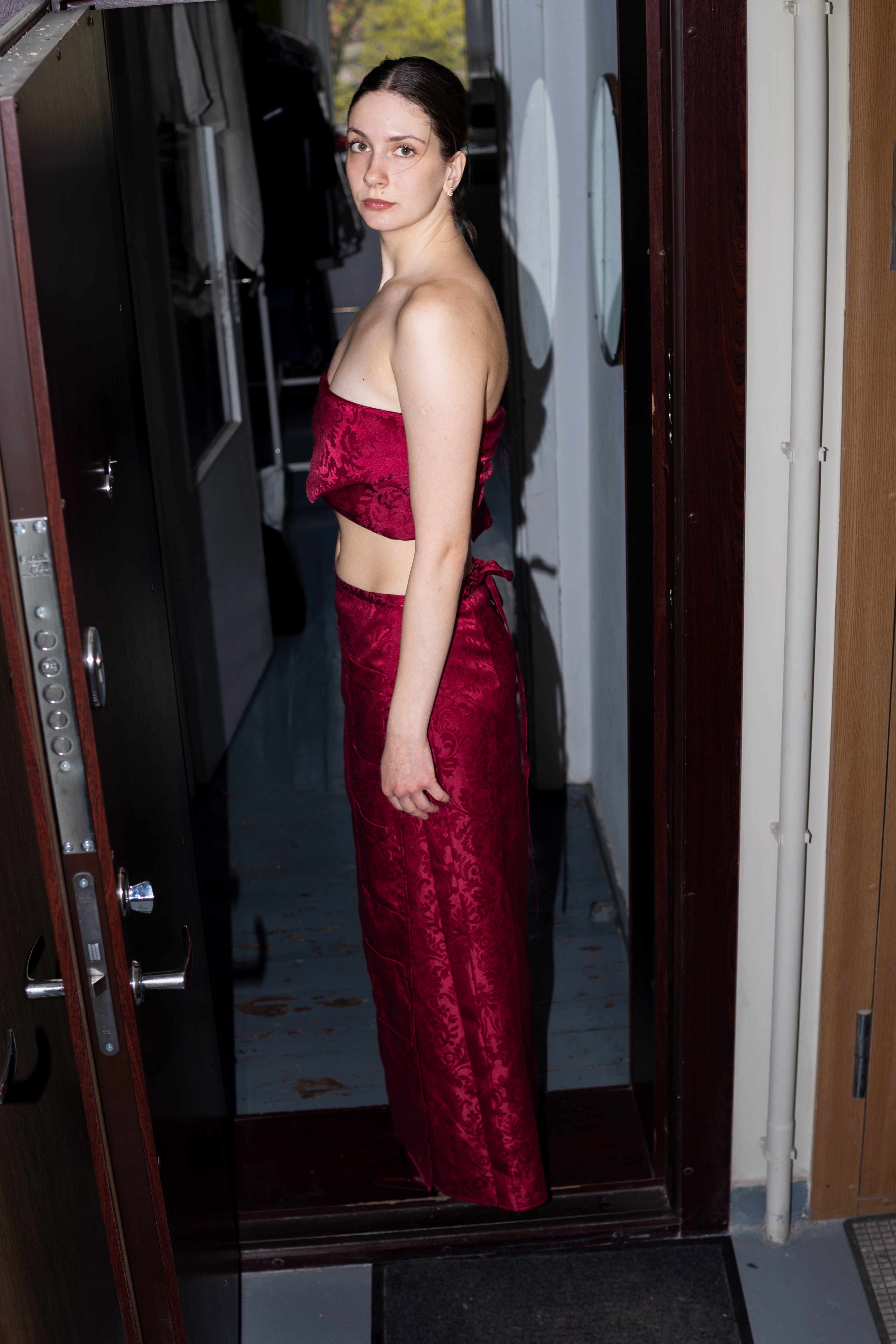 Maxi tie on skirt.