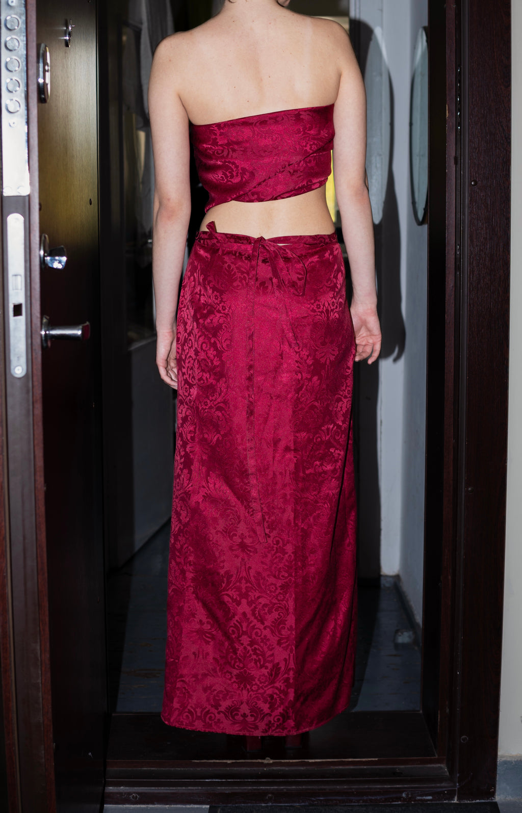 Maxi tie on skirt.