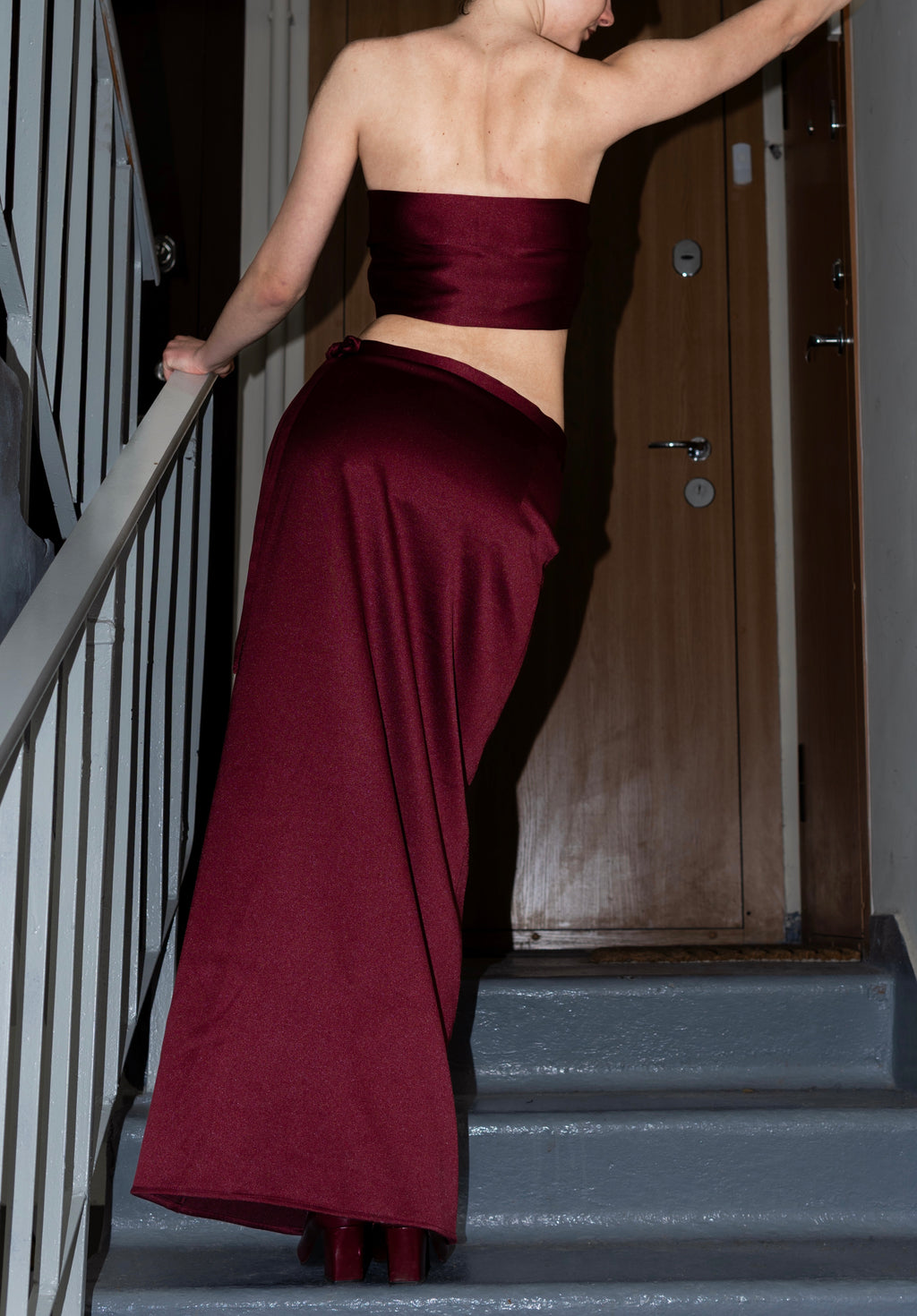 Maxi tie on skirt.