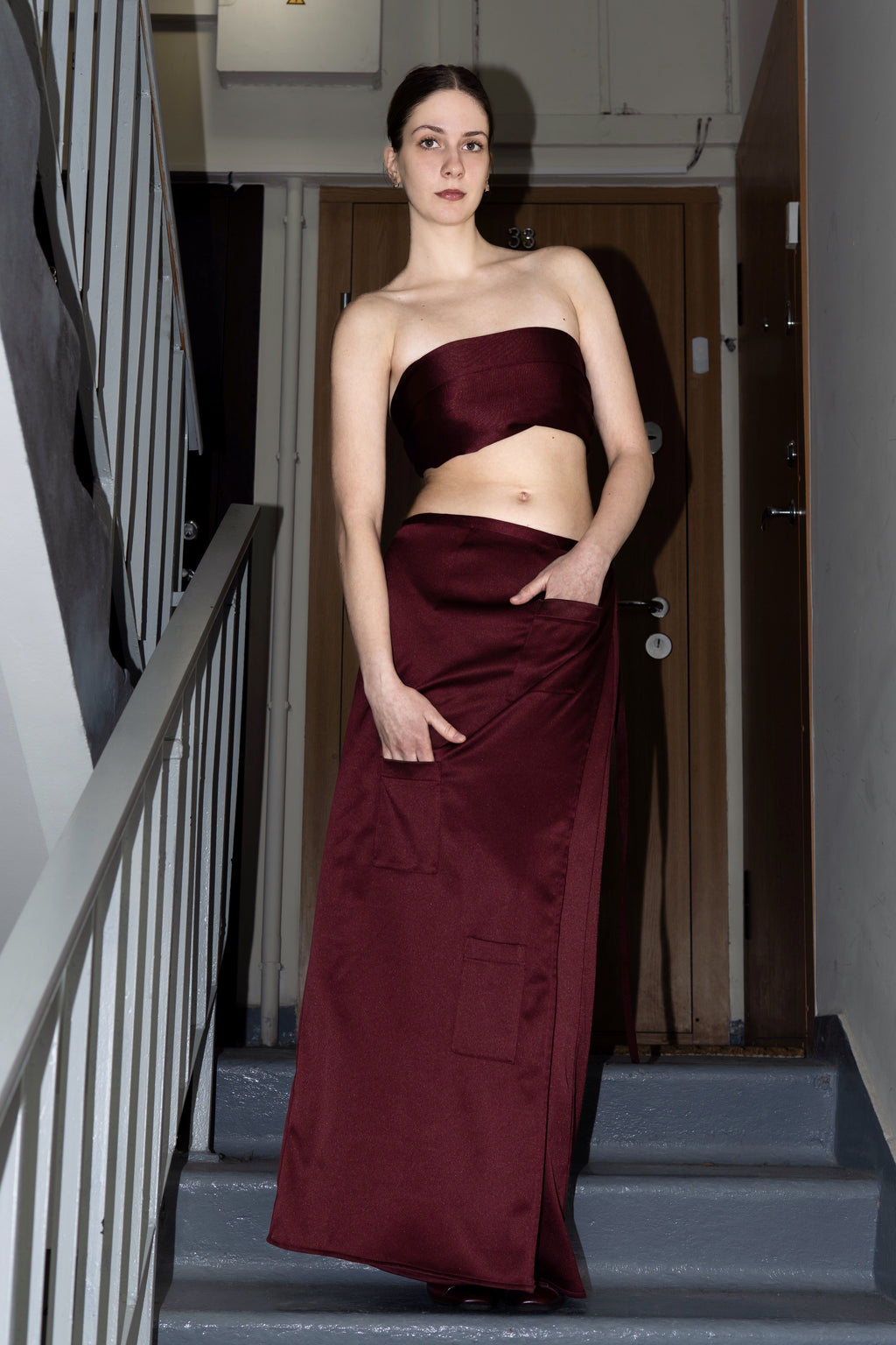 Maxi tie on skirt.