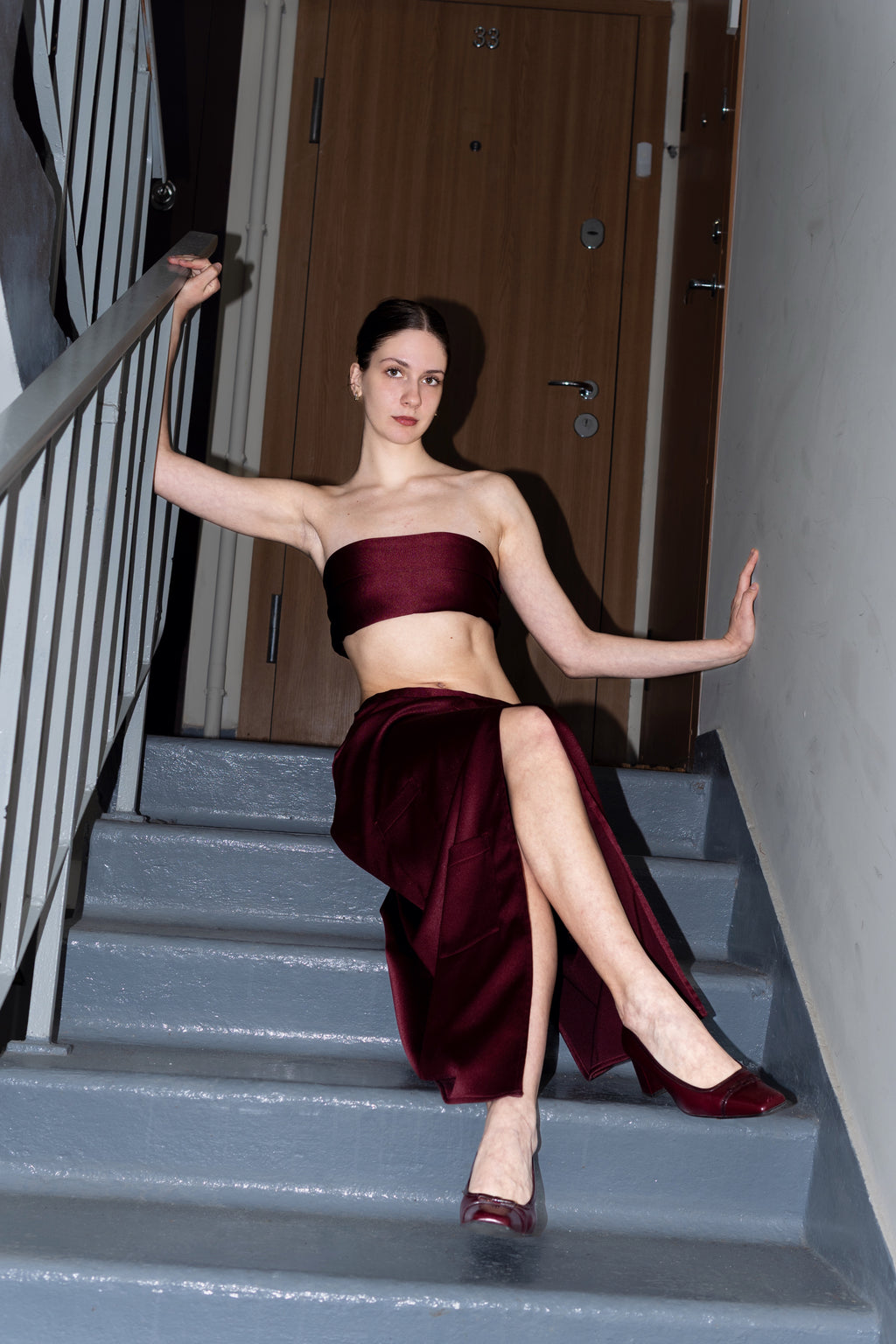 Maxi tie on skirt.