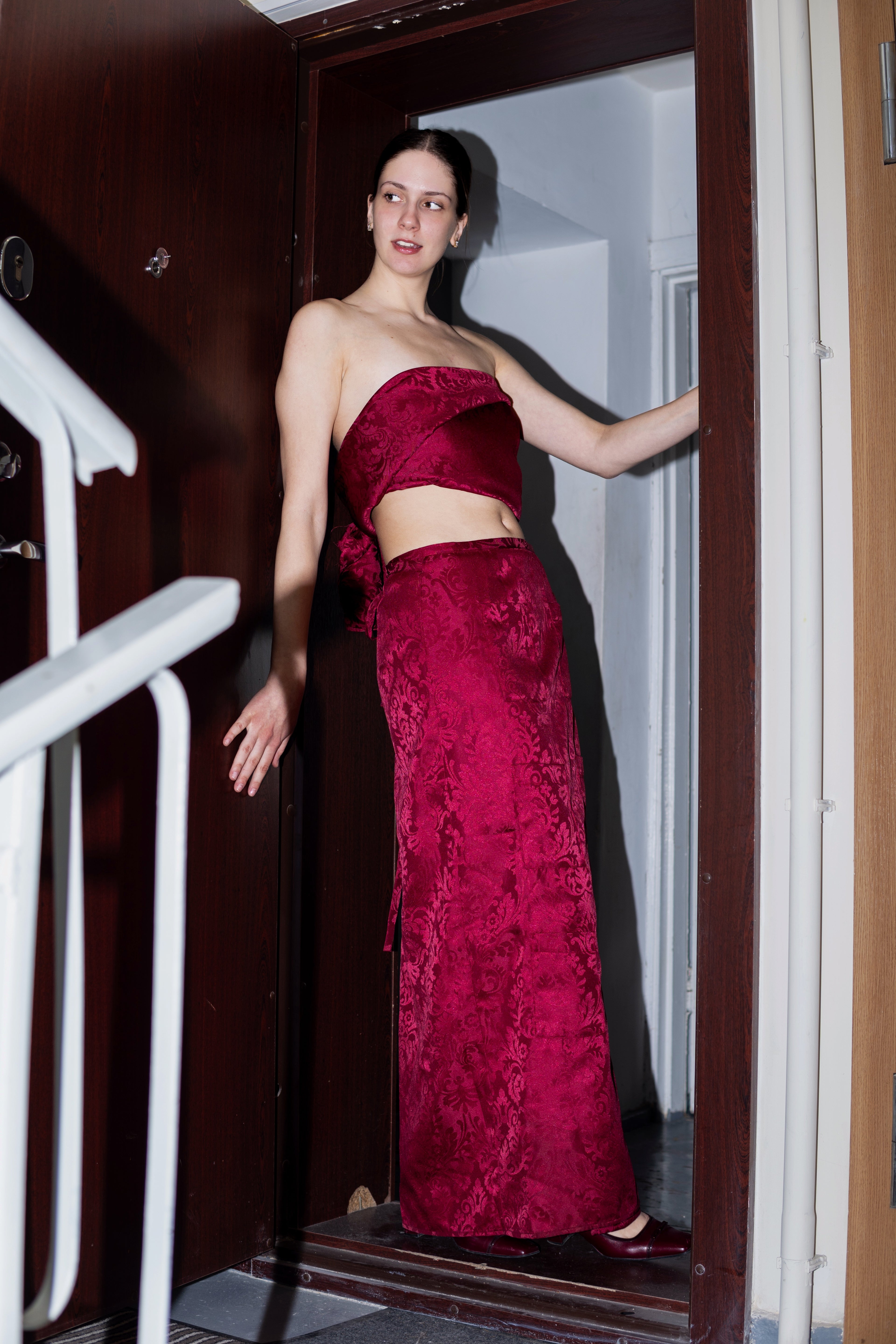Maxi tie on skirt.