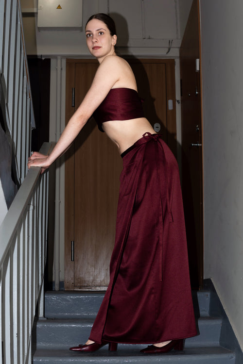 Maxi tie on skirt.